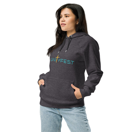 Unityfest Traditional eco raglan hoodie