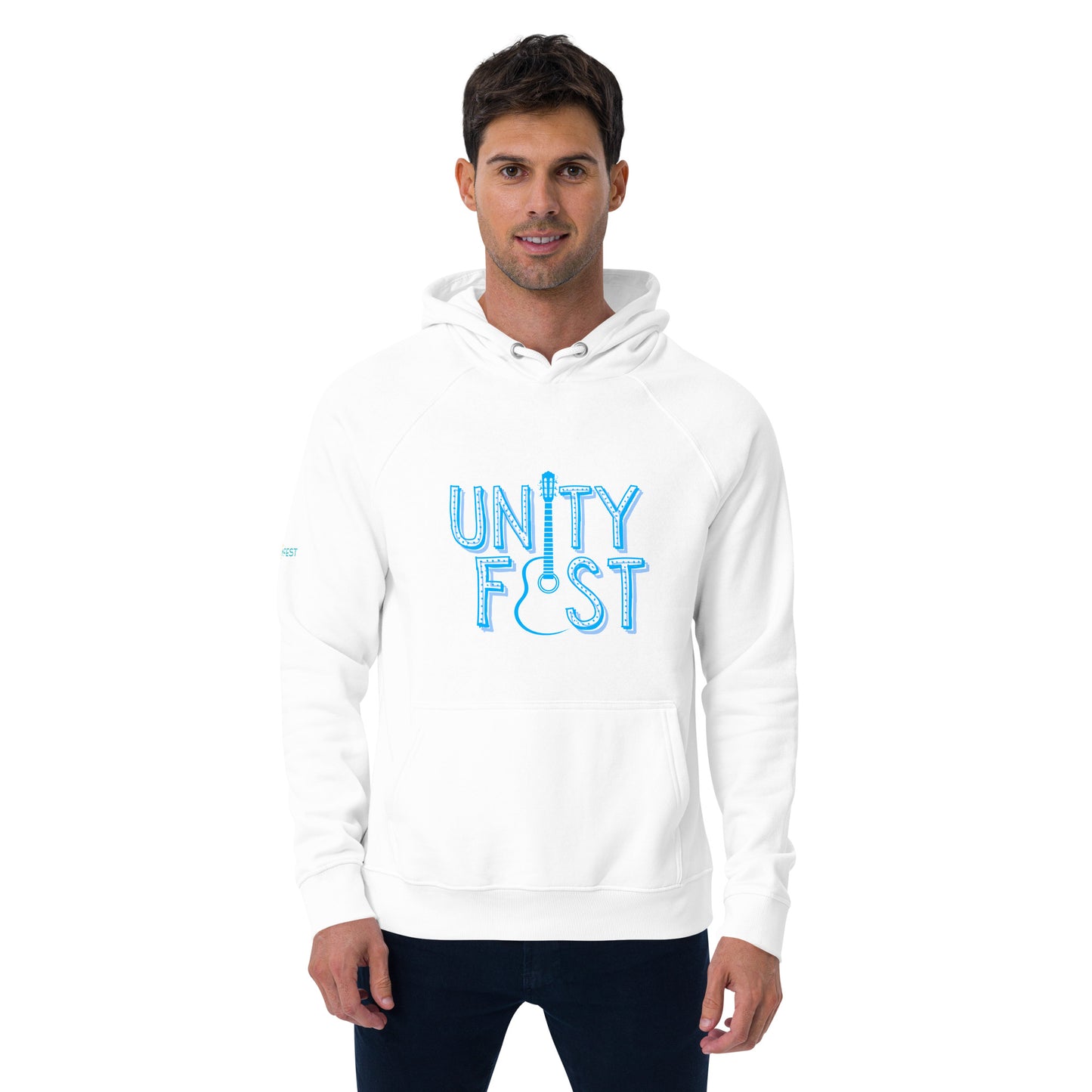Unityfest Guitar eco raglan hoodie