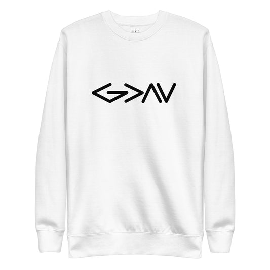God Is Greater Premium Sweatshirt