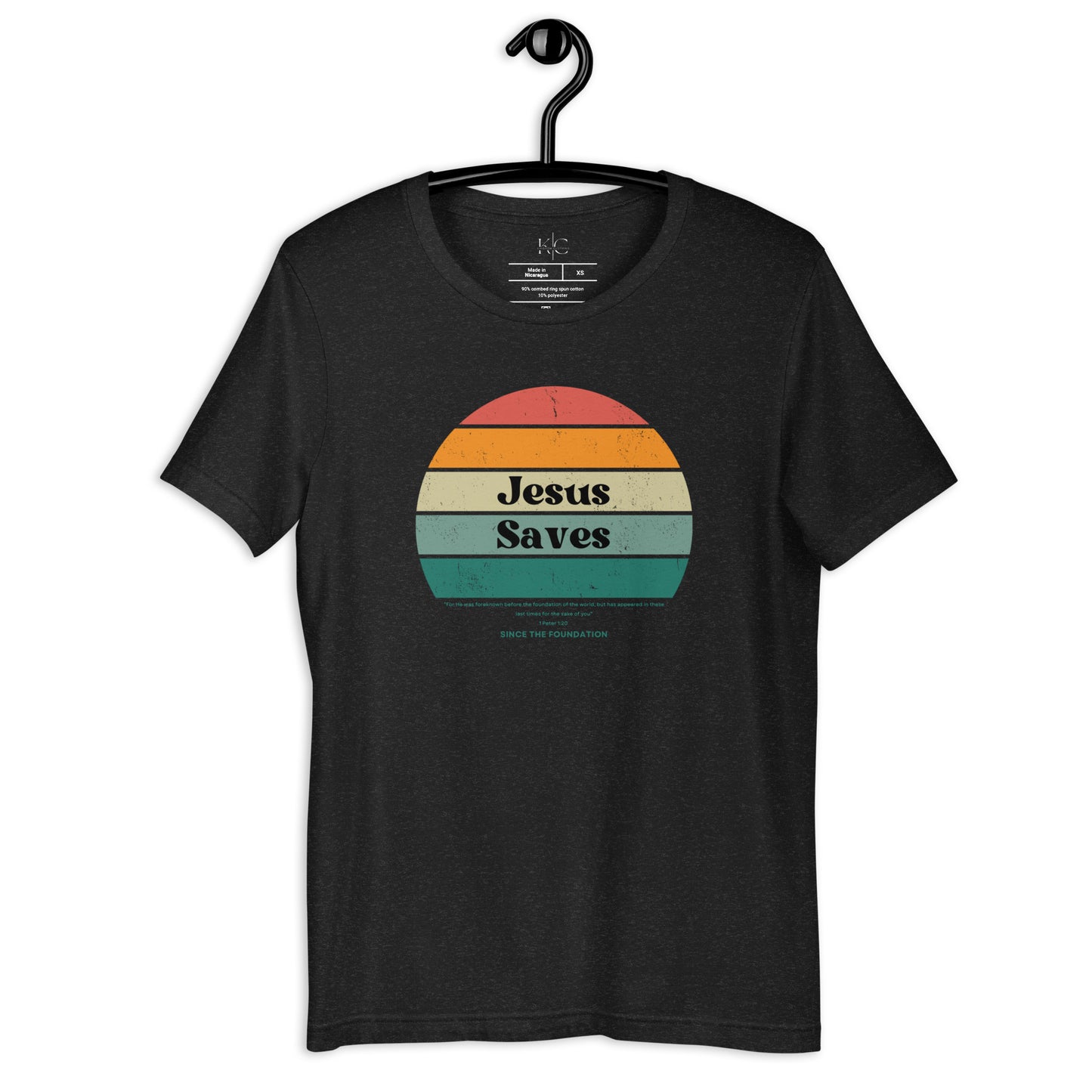 Retro Sun Jesus Saves  t-shirt