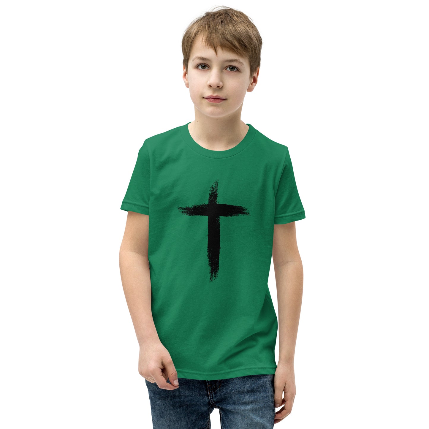 Brushed Cross Short Sleeve T-Shirt